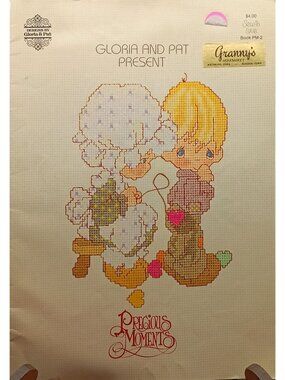 Gloria & Pat Precious Moments Counted Cross Stitch Pattern Book PM-2 Vintage 198